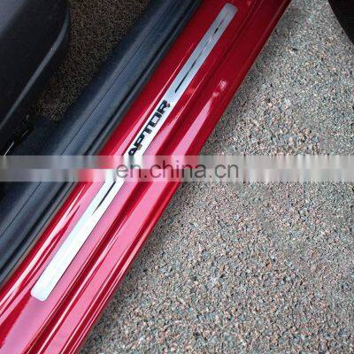 Factory Direct For Ford RAPTOR 2018-2019 Auto Part Setup Accessories Door Sill Scuff Plate Cover