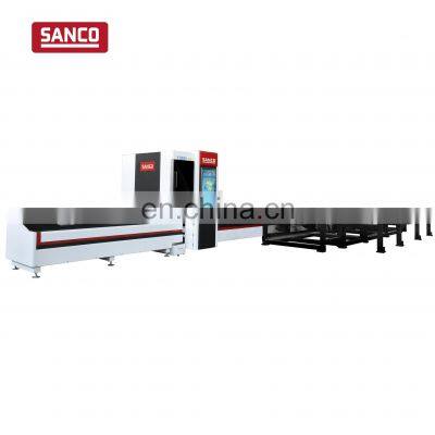 Metal Tube Fiber Laser Cutting Machine With Auto Feeding and Discharging Function Direct From China Factory