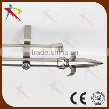 Nickel double curtain rod/hanged curtain rod