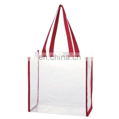 Best Selling Custom Promotional Waterproof Women Tote Transparent PVC Cosmetic Bag