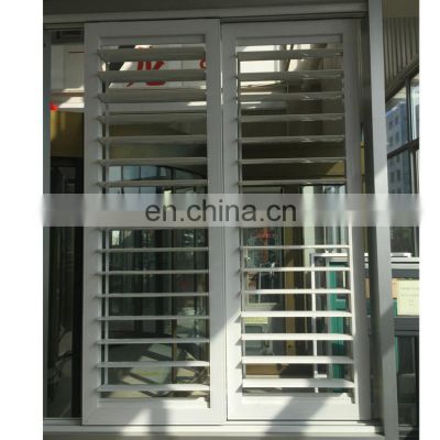 modern european aluminium frame adjustable shutter windows residential house high security louver window