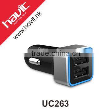 2 ports promotional USB car charger portable