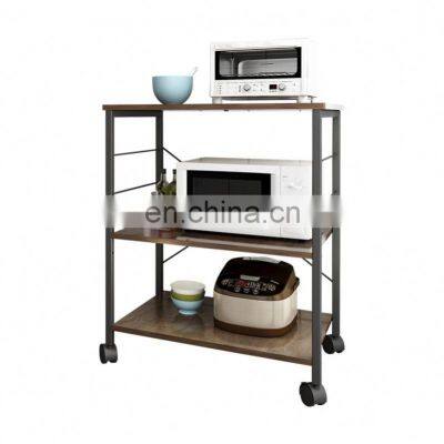 Novelties Small Wood Kitchen Cart With Doors