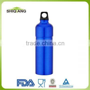 750ml blue color travelling outdoor aluminium sports drink bottles