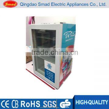 commercial ice cream vertical display freezer