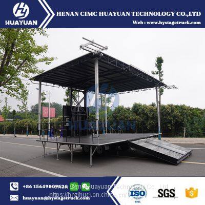 HUAYUAN ST180 Hydraulic Portable Mobile Stage Trailer photo-5