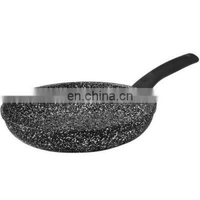 Light Weight Non Stick Die Cast Aluminum Thick Bottom Marble Coating Round Frying Pan photo-3