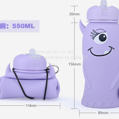 Sports Water Cup Student Portable Summer Silicone Leak Proof Water Bottle Children's Water Bottle Cup（Wechat:13510231336） photo-3