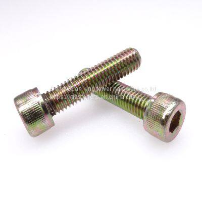 M8 Furniture Barrel Screw Zinc Planted Allen Screw Flat Round Hex Head for Furniture photo-2