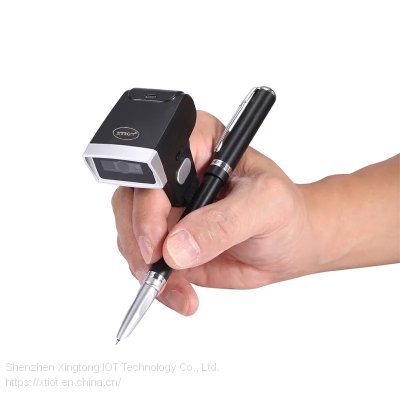 XT3001 Wearable Wireless Finger Mini Bar Code Reader Wireless Barcode Scanner with RS232 Base