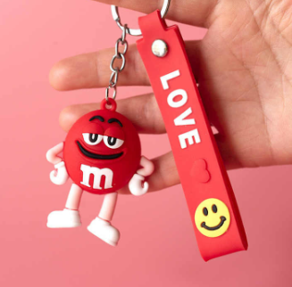 Custom Cartoon Silicone Key Chain Bag Pendant Diy Accessories Accessories photo-2