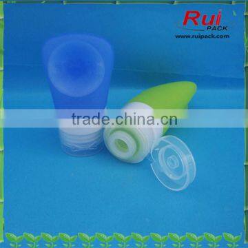 Mini Portable silicone travel bottle,cosmetic silicone bottle,personal care silicone bottle with sucker