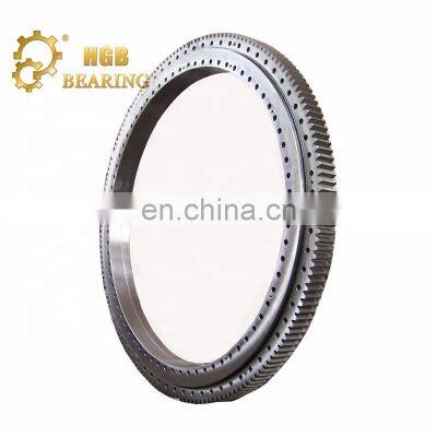 External gear swing ring double row ball slewing bearing