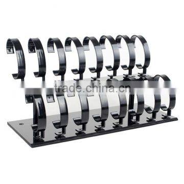 Double-Layer Black Acrylic Watch Display Stand C Clip Watch Display Rack Holder Quality Choice photo-2