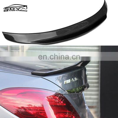 W205 C Class PSM Style High Quality Carbon Fiber Rear Spoiler Trunk spoiler For Mercedes W205 C Class 4 Door