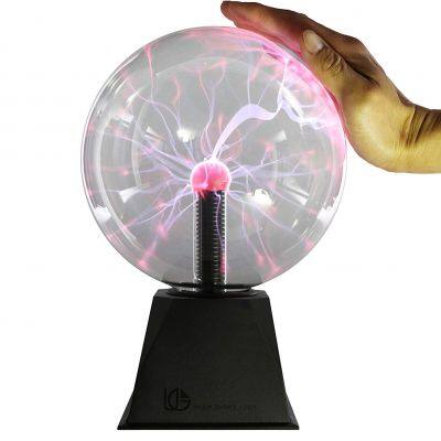 Magic Plasma Ball LED 5inch Sound Sensitive Plasma Lamp Light Nebula Sphere Globe Novelty Toy for Decorations/Kids/Bedroom