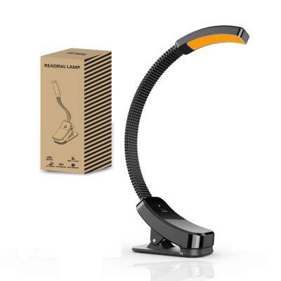 Original CE ROHS 60 hours rechargeable amber reading book light