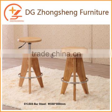 commercial furniture solid wood folding bar stool