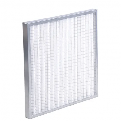 Customized Dimension Synthetic Fiber madia Panel Pleated Pre Aluminum Frame System Air Washable Metal Filter for HVAC System