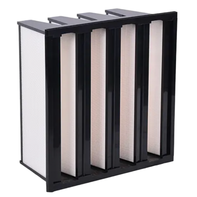 Whalesens High Efficiency ABS Plastic Frame V-bank Shape Hepa Filter for pig house