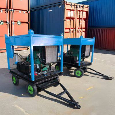 Manufacturer 33KW Diesel Engine Marine Rust Removal High Pressure 500bar Wet Water Sand Blaster Machine New Condition Cold Water