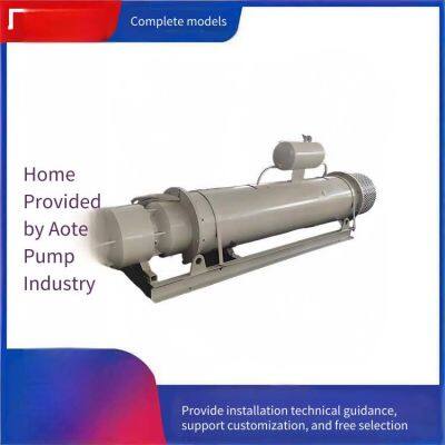 qjw horizontal submersible pump for river water pumping, large flow, 660v high voltage, for water intake from pools, one-year warranty