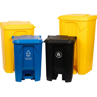 Large Size HDPE Industrial Recycle Outdoor Plastic Bins With Wheel 240L Outdoor Waste Bin for Public Storage Dustbin With Lid