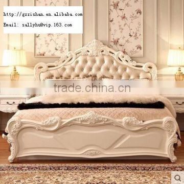 luxury carved bed European design made in China