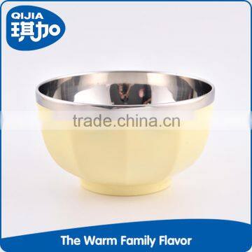 Wholesale Different Size Food Grade Plastic Mixing Stainless Steel Rice Bowl Set for Sale photo-5
