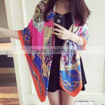 Factory Direct Supply Long China Pashmina Woman Printed Scarf photo-3