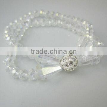 Clear crystal bracelet