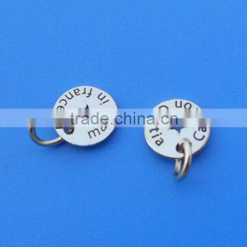 round die cutting custom logo jewelry tag label charm logo tag jewelry