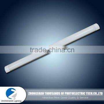 Standard level 20W 2ft 144LEDs milky cover integrated batten tube