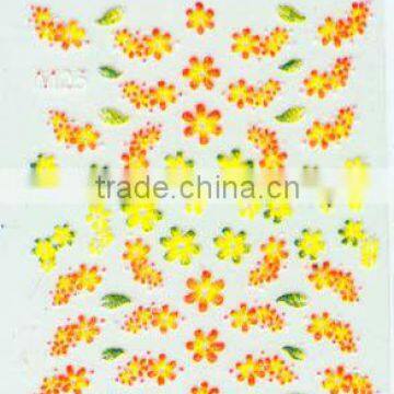 brght color nice self-adhesive nail sticker