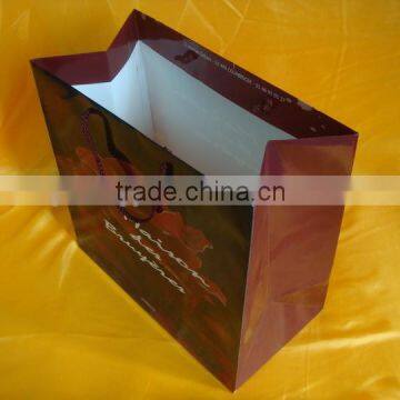 Flat Packing Paper Bag, clothes gift paper bags, customer design gift paper bag