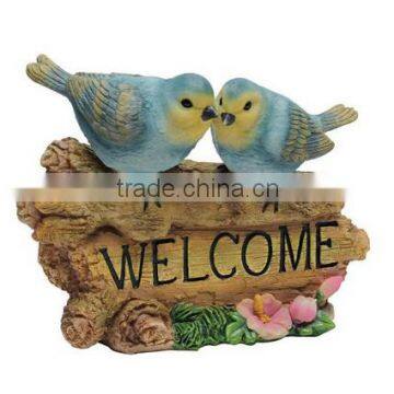 Design Toscano Blue Bird Welcome Statue, Multicolored