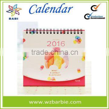 Unique Cute Elephant Spiral Desk Calendar photo-2