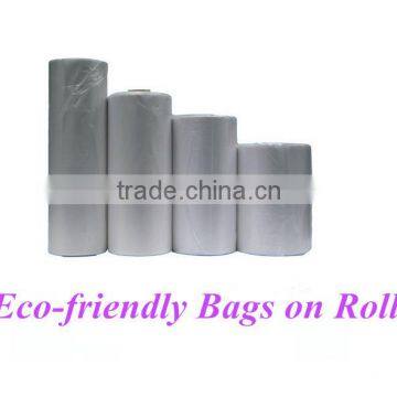 HDPE Plastic Flat Food Packaging Bags on Roll