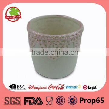 Pink ceramic flower pots wholesale