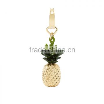 Vnistar wholesale fancy fruit charm pineapple collar charm enamel pendant for necklaces,TC-021