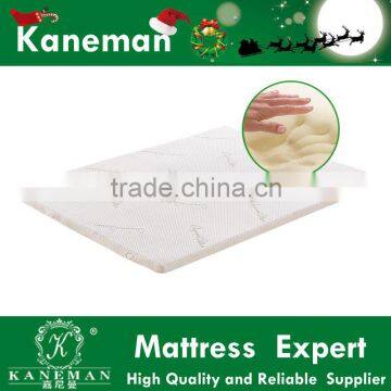 high quality memory foam bed mattress topper compressed and rolled in a box