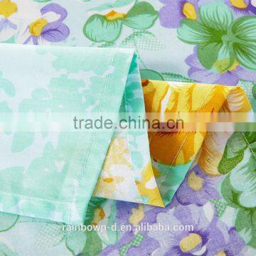 50%polyester50%cotton143TC pigment printed bed sheet/trade assurance/cheap price