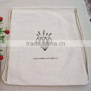 Customized Canvas Drawstring Shopping Bag