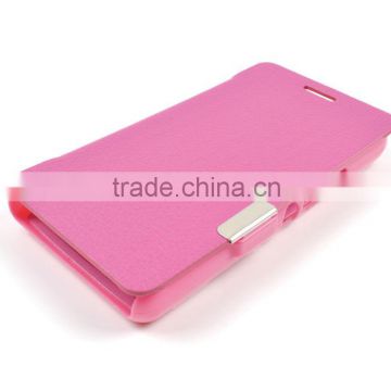 High quality flip Lichee Pattern leather cover mobile phone case for Sony Xperia E1