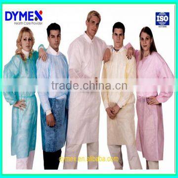 Non Woven Fabric High Quality Clothing Colorful Disposable Gown