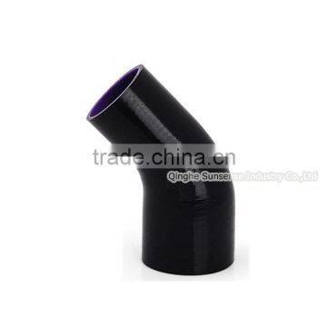 Hight Performance 4-Ply Blue Black Red 45/90 Degree Elbow Silicone Rubber Hose photo-2