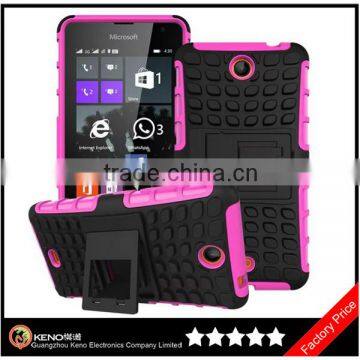 Keno Hot Selling PC + Black Silicon Football Cover Phone Case For Nokia Microsoft Lumia 430 435