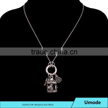 Carnival Jewelry,Merry Go Round Horse Bicycle Bird Charm Necklace Gifts for the Elderly photo-2