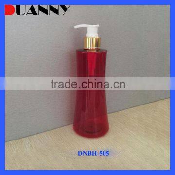 Best Selling Luxury Red Color Plastic Made 150Ml Lotion Pump Hotel Shampoo Bottle