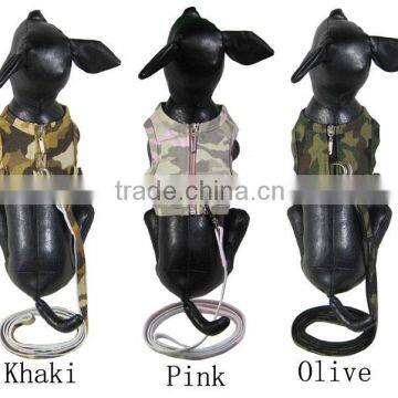 Camo Denim Harness With Leads